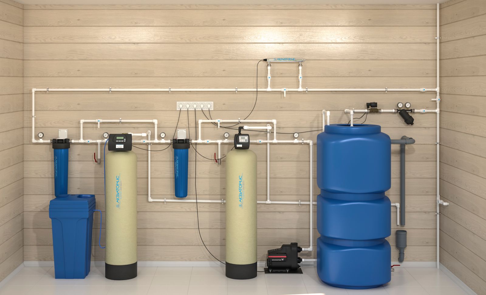 Системы очистки воды в частных домах
